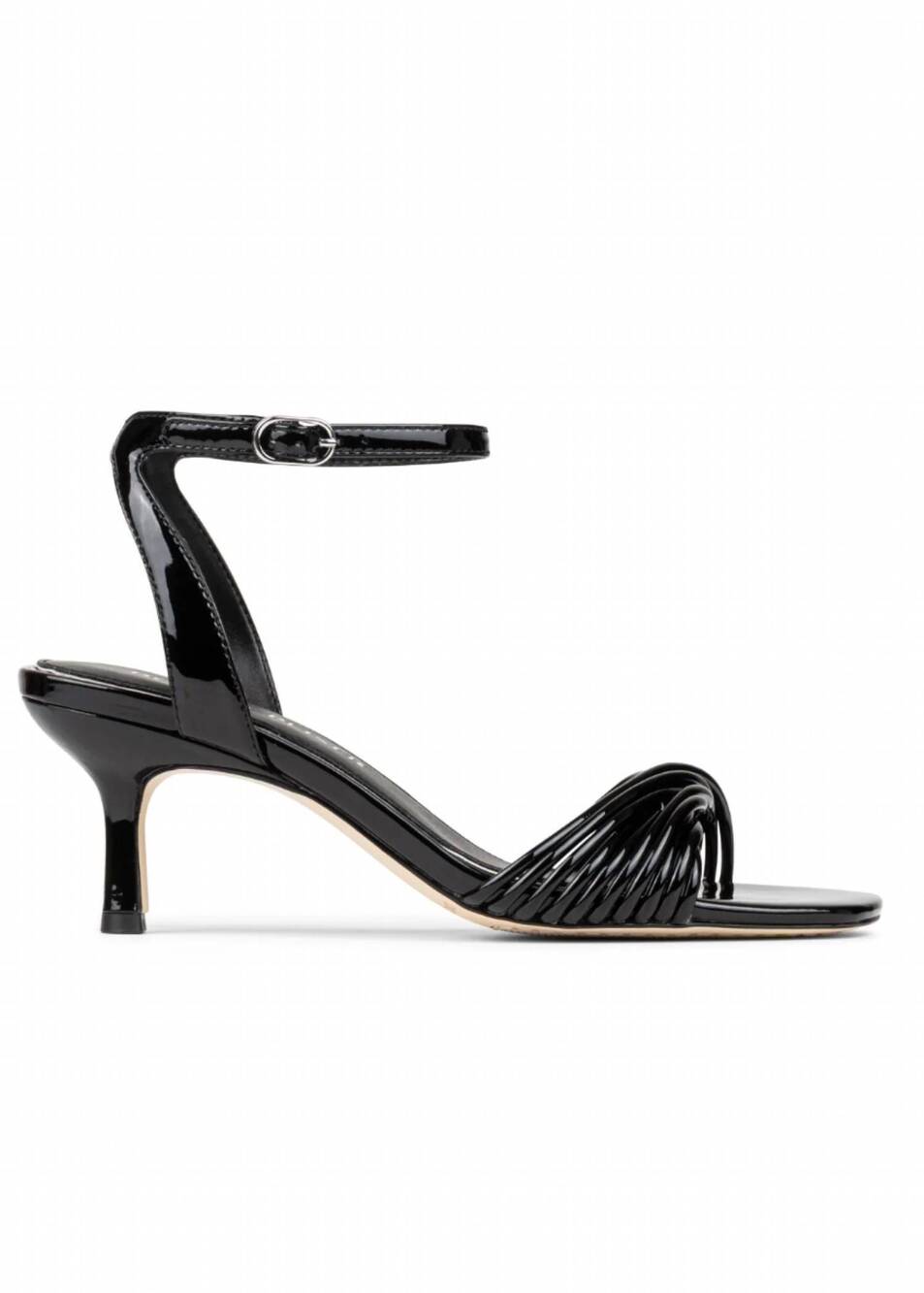 NEW DONALD PLINER women's ilya kitten heel sandal in black